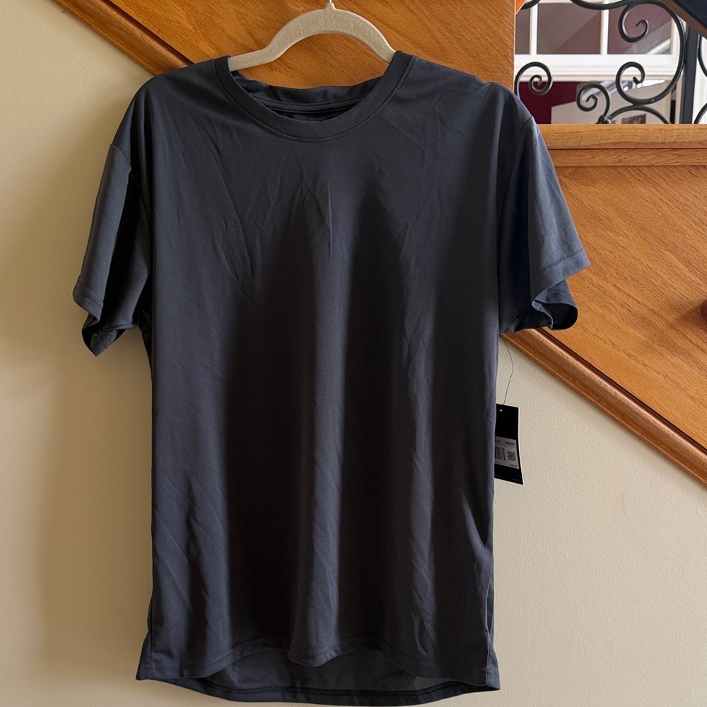 Galaxy By Harvic Men's Crew Neck Tee — Charcoal Black Size Medium New With Tag